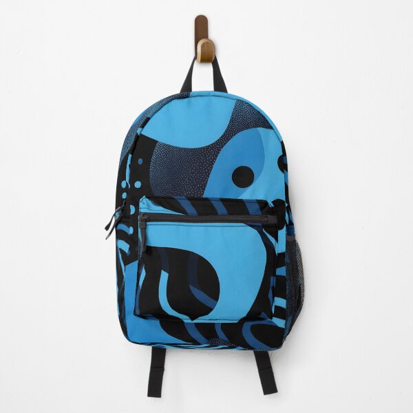Item preview, Abstract Black and Blue Shapes designed and sold by LinleeFashion.