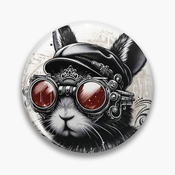 Item preview, bunny wearing goggles and a hat designed and sold by Mechanical-Artt.