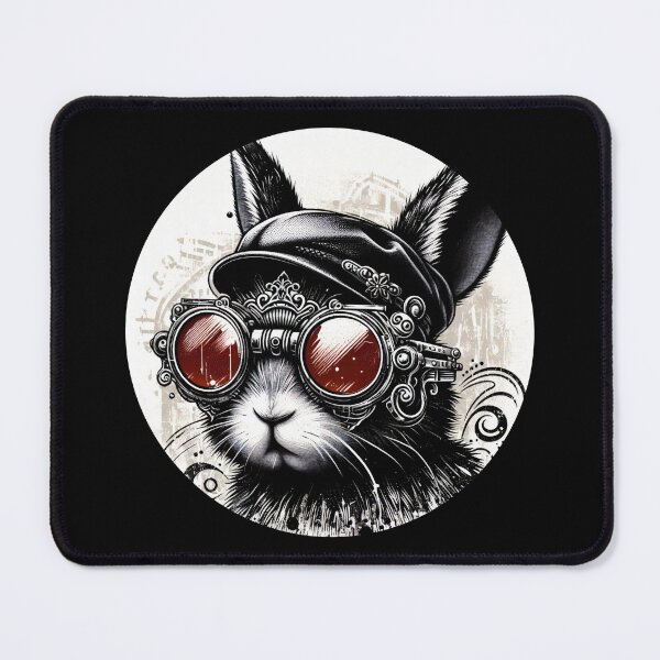 Item preview, bunny wearing goggles and a hat designed and sold by Mechanical-Artt.