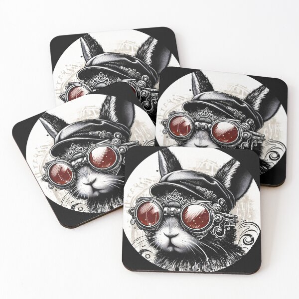 Item preview, bunny wearing goggles and a hat designed and sold by Mechanical-Artt.