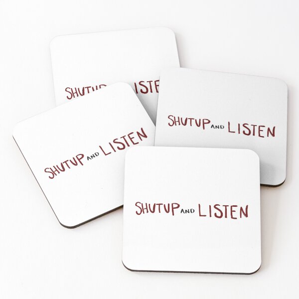Item preview, shut up and listen  designed and sold by abbywalk.
