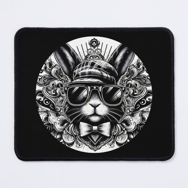 Item preview, rabbit wearing sunglasses and a hat and a bow tie designed and sold by Mechanical-Artt.