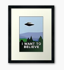 I Want to Believe Framed Print