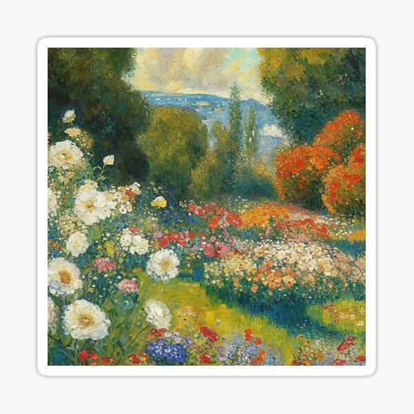 Item preview, Jardin fleuri Gustav Klimt designed and sold by maniacfitness.