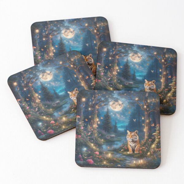 Item preview, Enchanted Forest tiger 03 designed and sold by Nonthaphat Leelayuwattnakul.