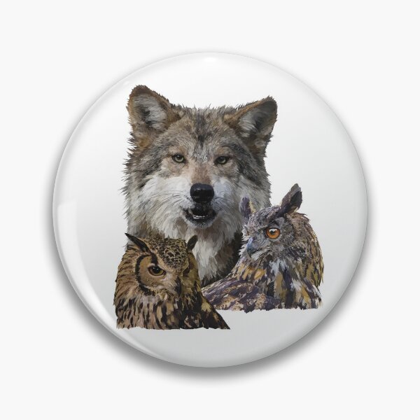 Item preview, Wolf and owls designed and sold by obscurite.