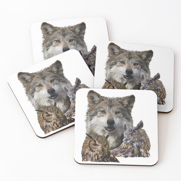 Item preview, Wolf and owls designed and sold by obscurite.