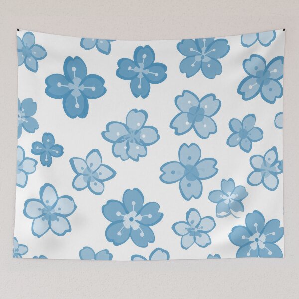 Item preview, Blue small flowers designed and sold by FlowersColorful.