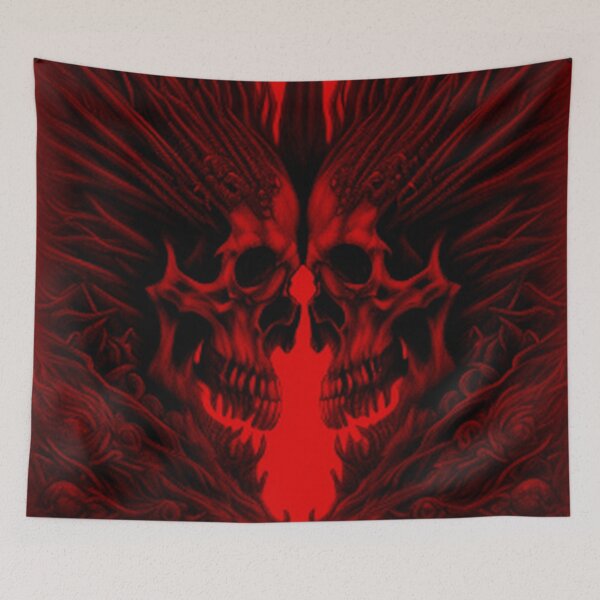 Item preview, Spooky Creepy Horror Skulls  designed and sold by TheDarkWardrobe.