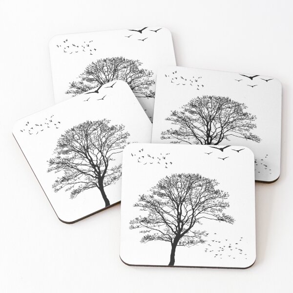 Item preview, Trees - tree, flock, pigeons designed and sold by Ghoof-Wear.