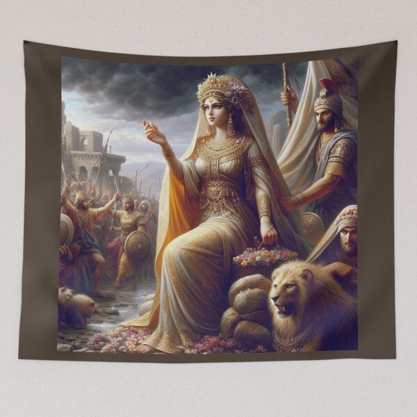 Item preview, An painting depicting Queen Zenobia, Queen of the East designed and sold by  Bride of the desert.