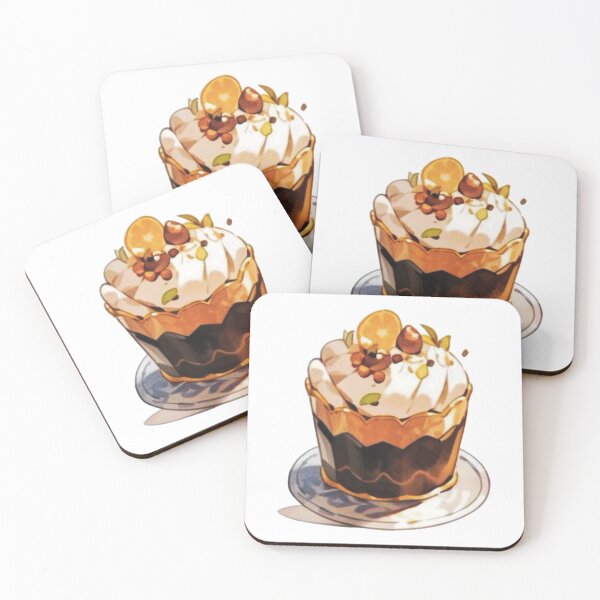 Item preview, Trendy Aesthetic Kawaii Cute Chocolate Orange Cupcake designed and sold by AmariMart.
