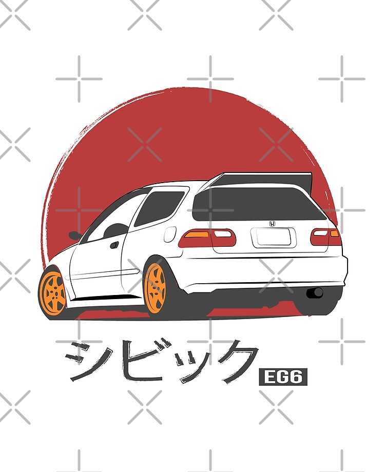 Honda Civic Eg6 Japan Ipad Case Skin By Alice555 Redbubble