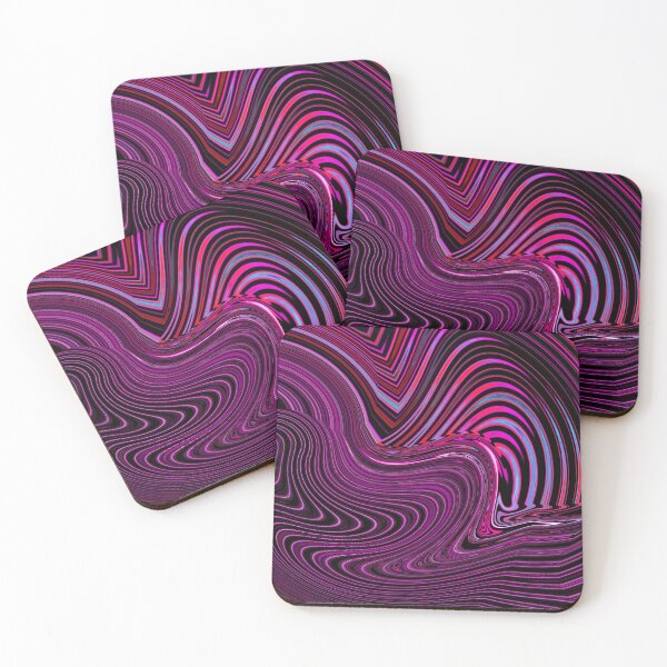 Item preview, Pink waves fluid painting  designed and sold by BellasArt777.