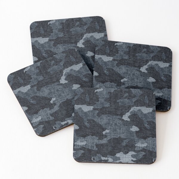 Item preview, Canvas Camouflage #1 Black & White - Blue designed and sold by Gert Street.