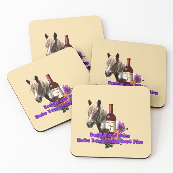 Item preview, HORSE and WINE LOVERS, FUN QUOTES FOR CASUAL WEAR,  designed and sold by Barbara Jean Photo Art And Design.