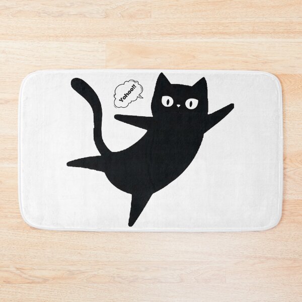 Item preview, Black cat say Yohoo!! designed and sold by Newrealis.