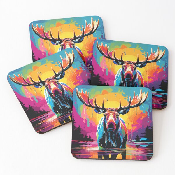 Item preview, Moose Pop Art 1 designed and sold by AstroRisq.