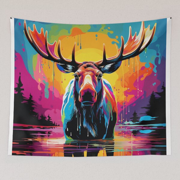 Item preview, Moose Pop Art 1 designed and sold by AstroRisq.