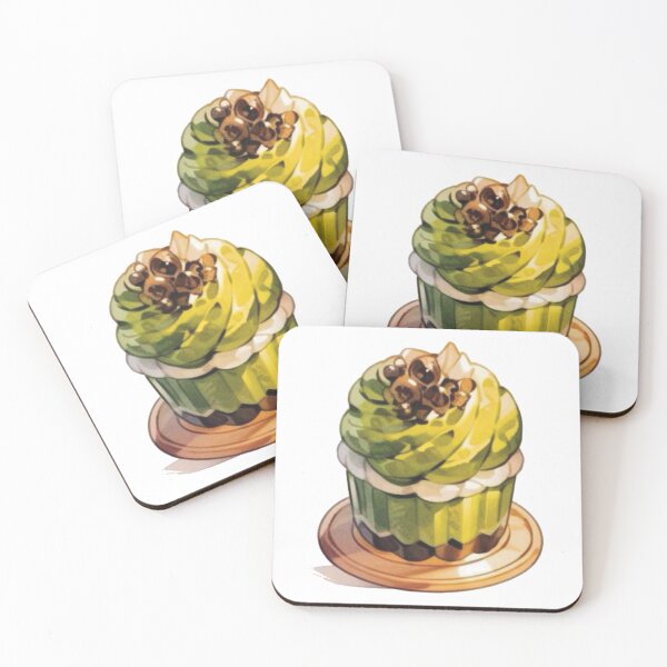 Item preview, Trendy Aesthetic Kawaii Cute Matcha Green Tea Cupcake designed and sold by AmariMart.