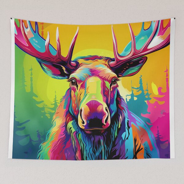 Item preview, Moose Pop Art 2 designed and sold by AstroRisq.