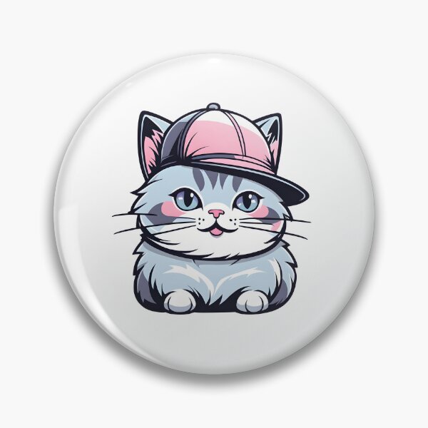 Item preview, Cute happy cat with baseball cap designed and sold by Naturitude.