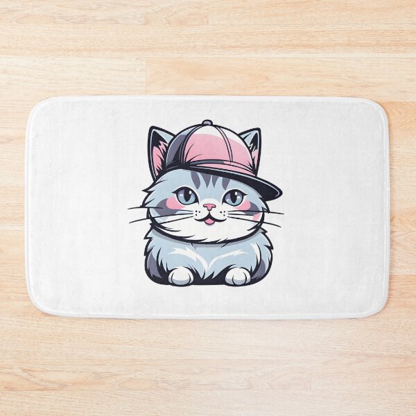 Item preview, Cute happy cat with baseball cap designed and sold by Naturitude.