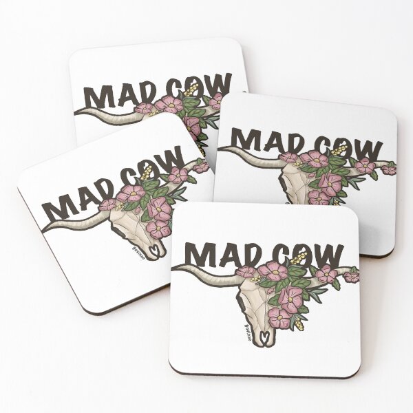 Item preview, Flowering Mad Cow Skull designed and sold by Bovinae Art.