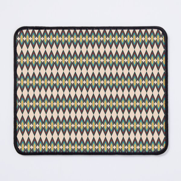Item preview, Midcentury Modern Print - Diamond Pattern - Green and Beige designed and sold by DreamersPlan.