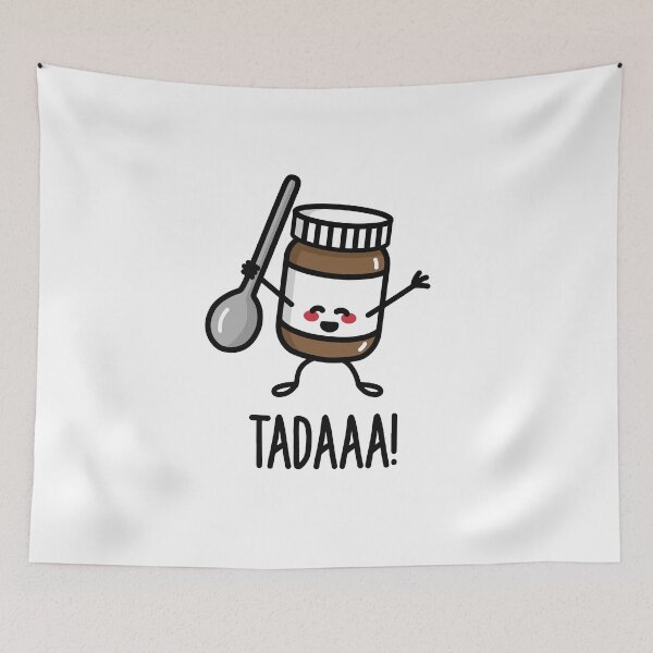Item preview, Tadaaa! Happy chocolate spread with spoon designed and sold by LaundryFactory.