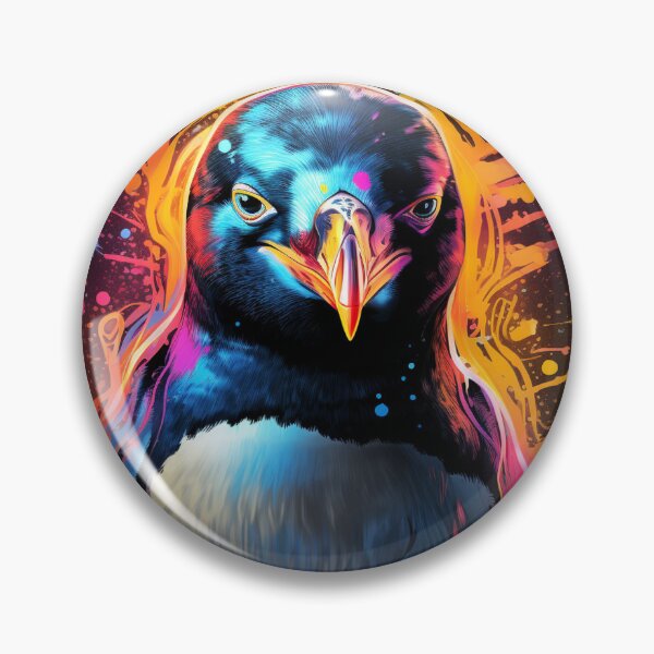 Item preview, Penguin Neon Pop Art 2 designed and sold by AstroRisq.