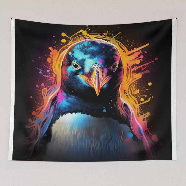 Item preview, Penguin Neon Pop Art 2 designed and sold by AstroRisq.