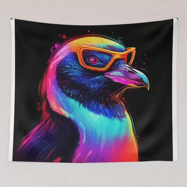 Item preview, Penguin Neon Pop Art 4 designed and sold by AstroRisq.