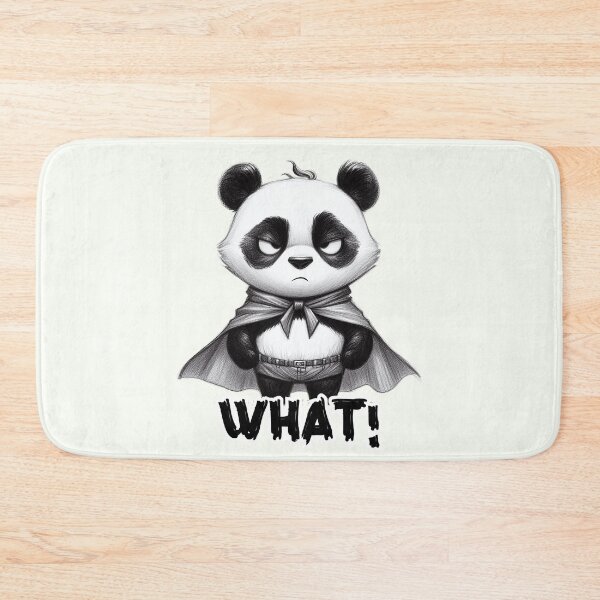 Item preview, Super Panda "WHAT!" Illustration designed and sold by RuyaFab.