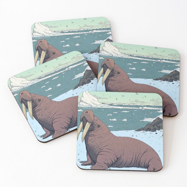 Item preview, Adorable Arctic Walrus designed and sold by cute-animals99.