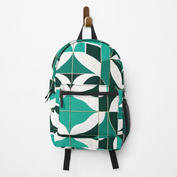 Item preview, Mid Century Modern Geometric Abstract Pattern Green designed and sold by Prints and Lifestyle.
