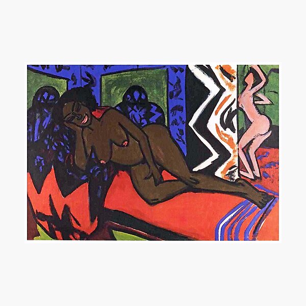 Vintage Ernst Kirchner - Woman Laying on Bed c1938 Fine Art Photographic Print