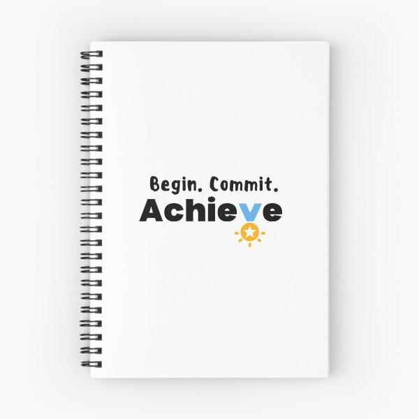 Item preview, Begin. Commit. Achieve designed and sold by savAUNT.