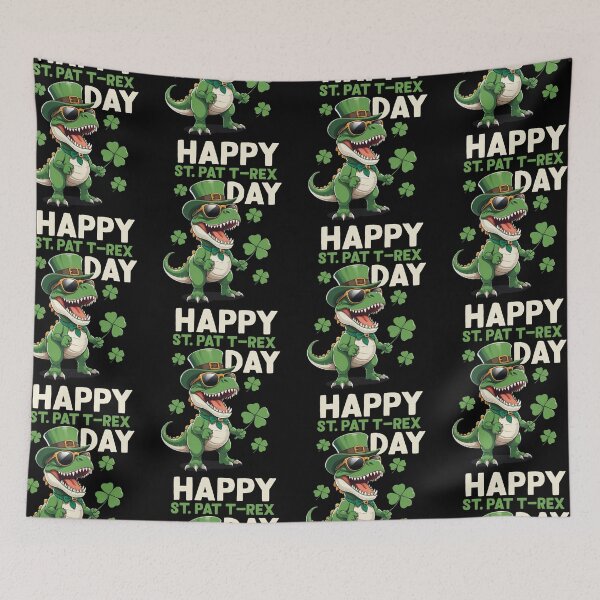Item preview, Happy St. Pat Trex Day Dino St. Patricks Day Boys Girls Kids designed and sold by GravitiTees.