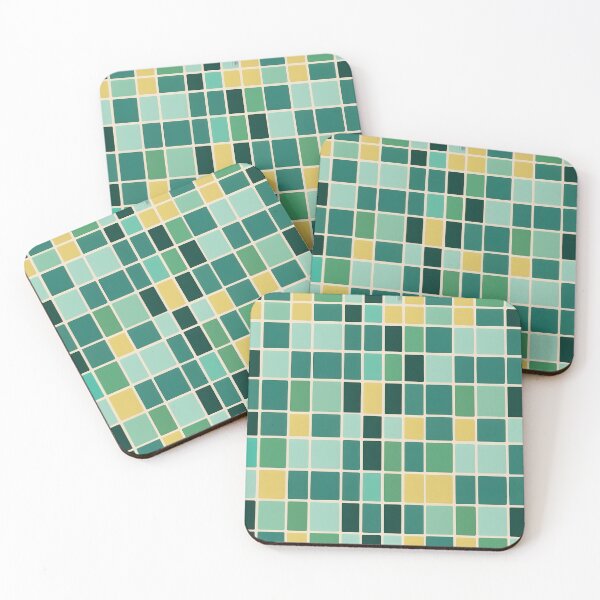 Item preview,  Mid Century Modern Geometric Abstract Pattern Lemon, Green designed and sold by Prints and Lifestyle.