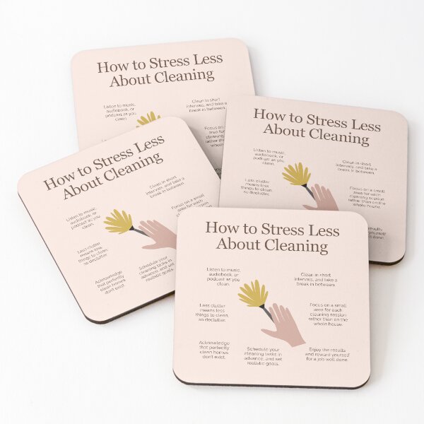 Item preview, How to Stress Less About Cleaning designed and sold by TFHStore.
