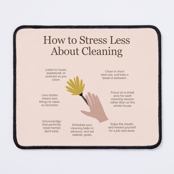 Item preview, How to Stress Less About Cleaning designed and sold by TFHStore.