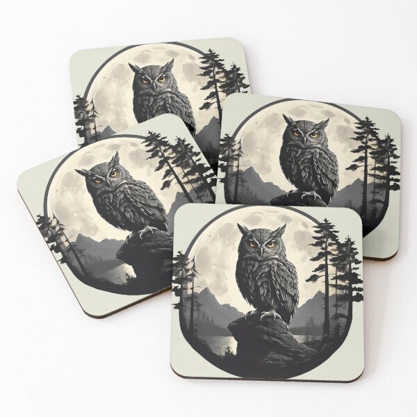 Item preview, Moonlight Owl: Natural panorama at night designed and sold by MarketMovers.