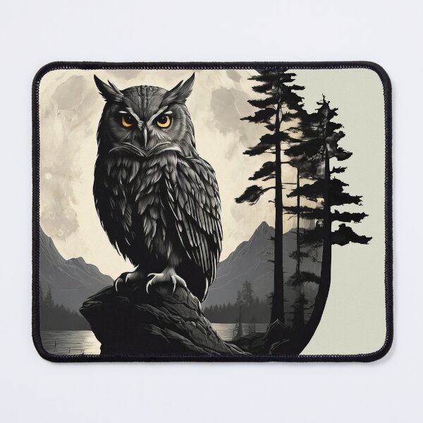 Item preview, Moonlight Owl: Natural panorama at night designed and sold by MarketMovers.