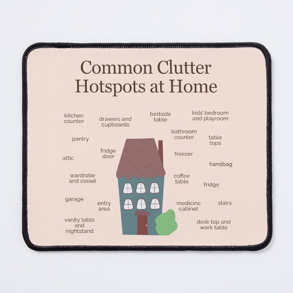 Item preview, Common Clutter Hotspots at Home designed and sold by TFHStore.
