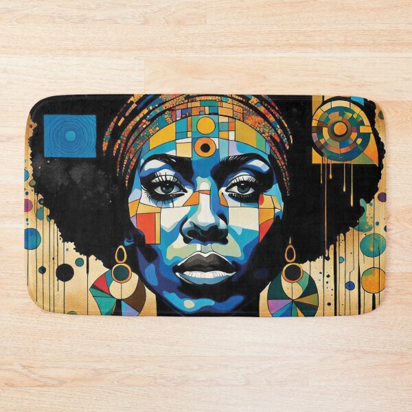 Item preview, Watercolour African Woman blue Print designed and sold by Random Designs.