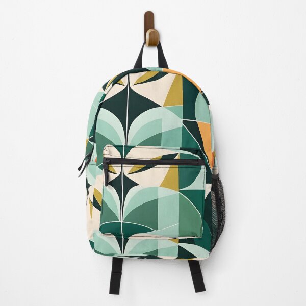 Artikelvorschau, Mid Century Modern Geometrisches Abstraktes Muster Grün entworfen und verkauft von Prints and Lifestyle.