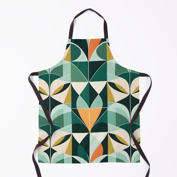 Artikelvorschau, Mid Century Modern Geometrisches Abstraktes Muster Grün entworfen und verkauft von Prints and Lifestyle.