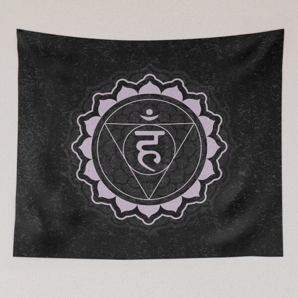 Item preview, Throat Chakra Mandala - Coal + Dust designed and sold by Irene Estelle.