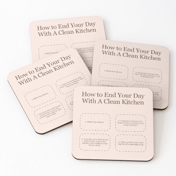 Item preview, How to End Your Day with a Clean Kitchen designed and sold by TFHStore.